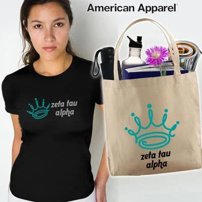 Sorority Softstyle Tee and Tote Bag, Printed Mascot Design, Package Deal - CAD The Ultimate Sale On Must-Have Handbags Sorority Softstyle Tee and Tote Bag, Printed Mascot Design, Package Deal - CAD The Ultimate Sale On Must-Have Handbags