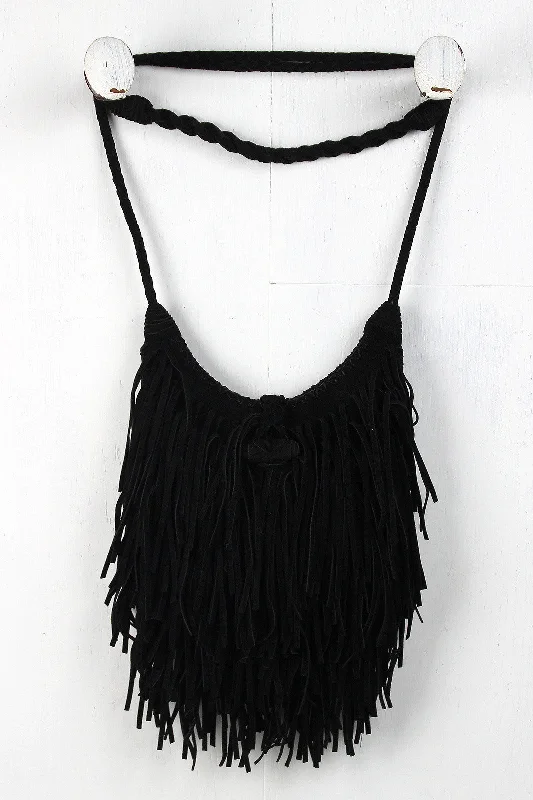Suede Fringe Braided Crossbody Bag Handbag Deals You'll Love