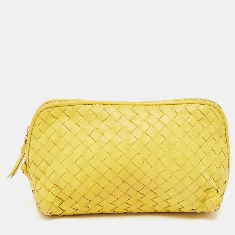 Bottega Veneta Leather Zip Pouch Designer Bags At Lower Prices