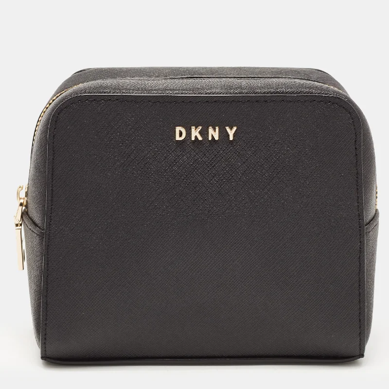 Dkny  Saffiano Leather Cosmetic Pouch Stylish Totes With Special Discounts