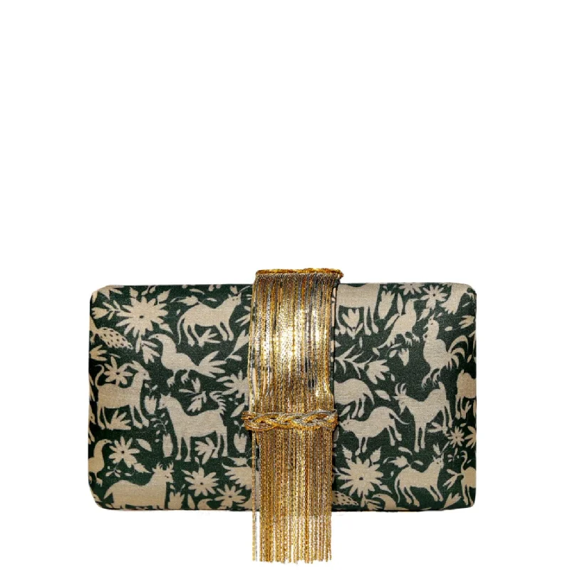 Farm Fringe Clutch Timeless Handbags At Reduced Prices