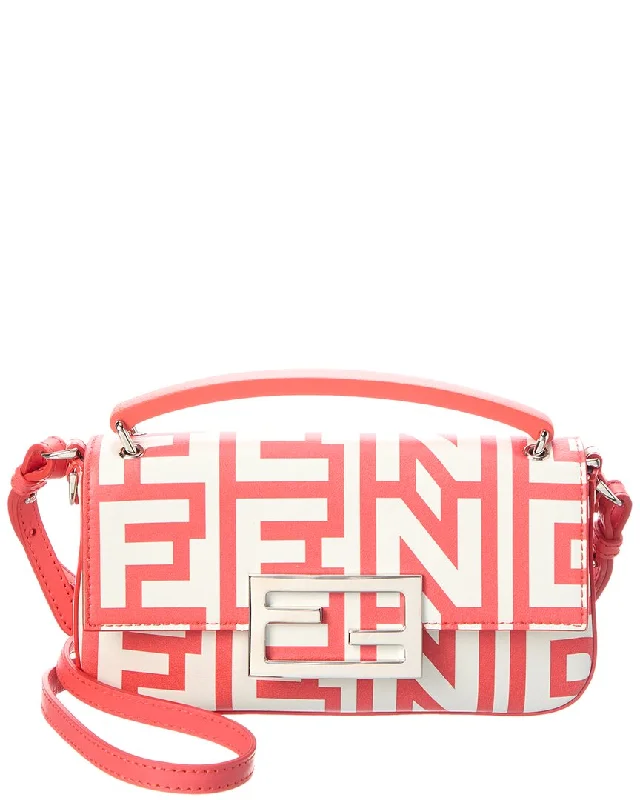 FENDI Logo Print Leather Phone Pouch Stylish Totes With Special Discounts