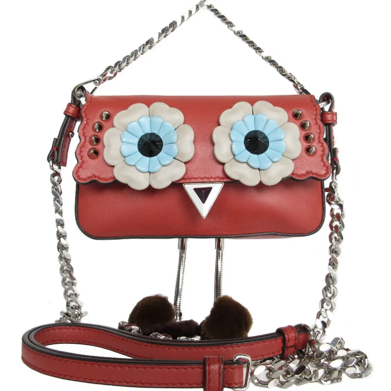 Fendi Monster  Leather Handbag (Pre-Owned) Designer-Inspired Bags At Reduced Prices