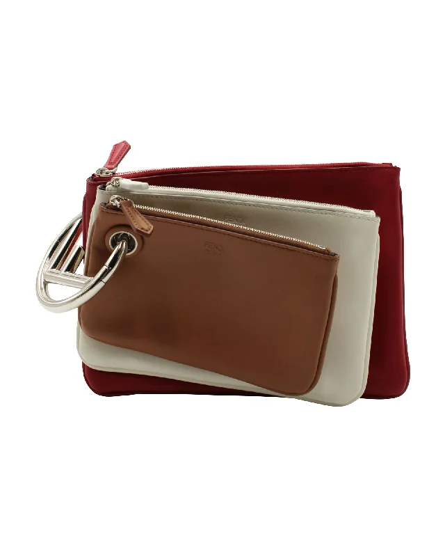 Fendi Triplette Pouch in Multicolor Leather Stylish Handbags At Unbeatable Discounts Fendi Triplette Pouch in Multicolor Leather Stylish Handbags At Unbeatable Discounts