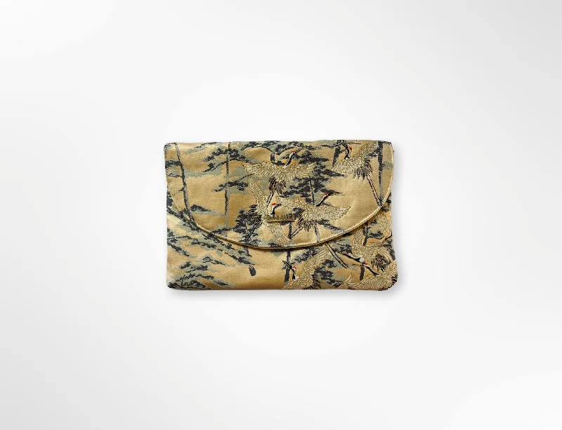 Flying Cranes Clutch Trendy Handbags At Limited-Time Discounts