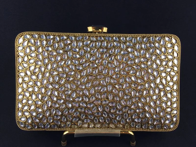 Gold clutch Premium Handbags At Budget-Friendly Prices