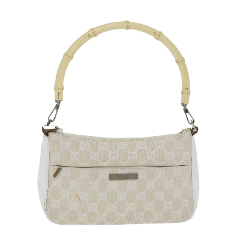 Gucci Bamboo  Canvas Handbag (Pre-Owned) Premium Handbags At Exclusive Prices