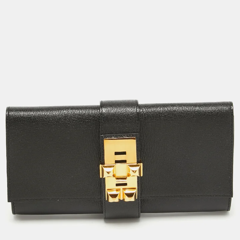 Hermes Noir Chevre Mysore Leather Medor 23 Clutch Stylish Bags At Unbeatable Prices – Shop Now