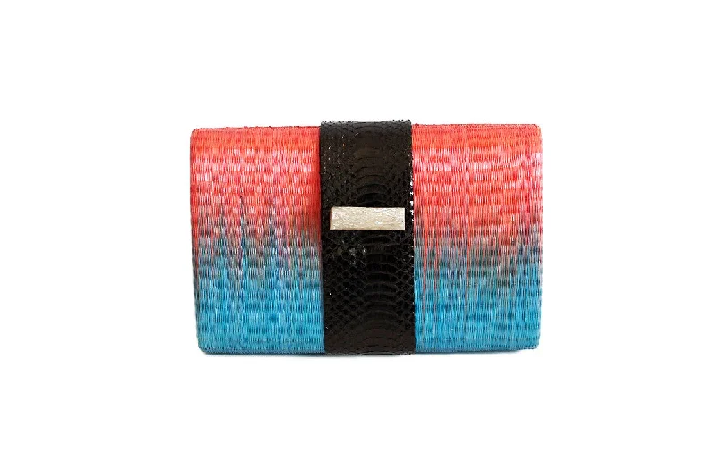 Salmon & Teal Habi