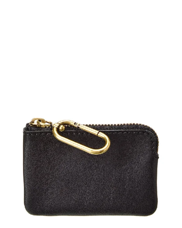 Madewell The Leather Carabiner Mini Pouch Flash Sale On Handbags