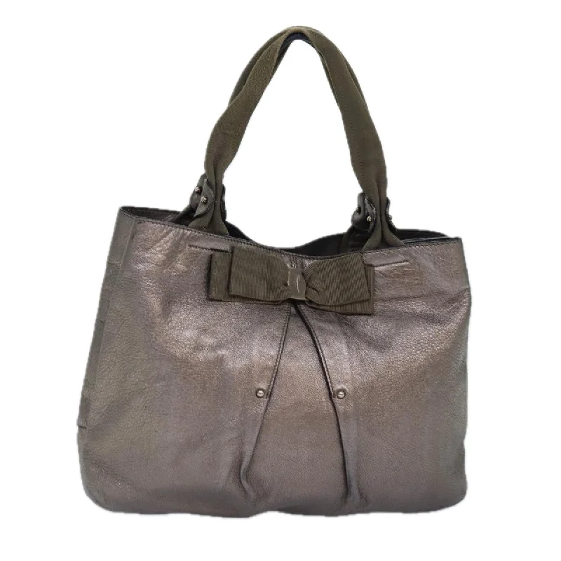 Salvatore Ferragamo Vala Leather Handbag (Pre-Owned) Stylish Totes, Exclusive Savings Salvatore Ferragamo Vala Leather Handbag (Pre-Owned) Stylish Totes, Exclusive Savings
