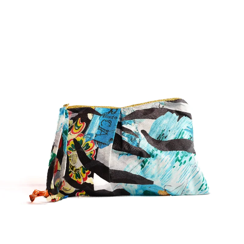 "Traveler" Scarf Bag (Upcycled from Christian LaCroix Scarf) Trendy And Timeless Handbags Now On Sale