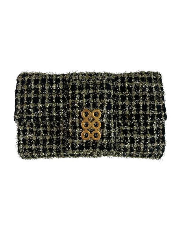 Women's Amalfi Clutch In Black/gold Luxury Handbags At Budget-Friendly Rates