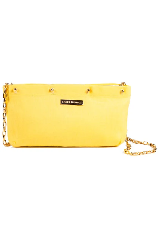 Yellow Linen Clutch Cover The Perfect Bag Sale For A Seasonal Refresh