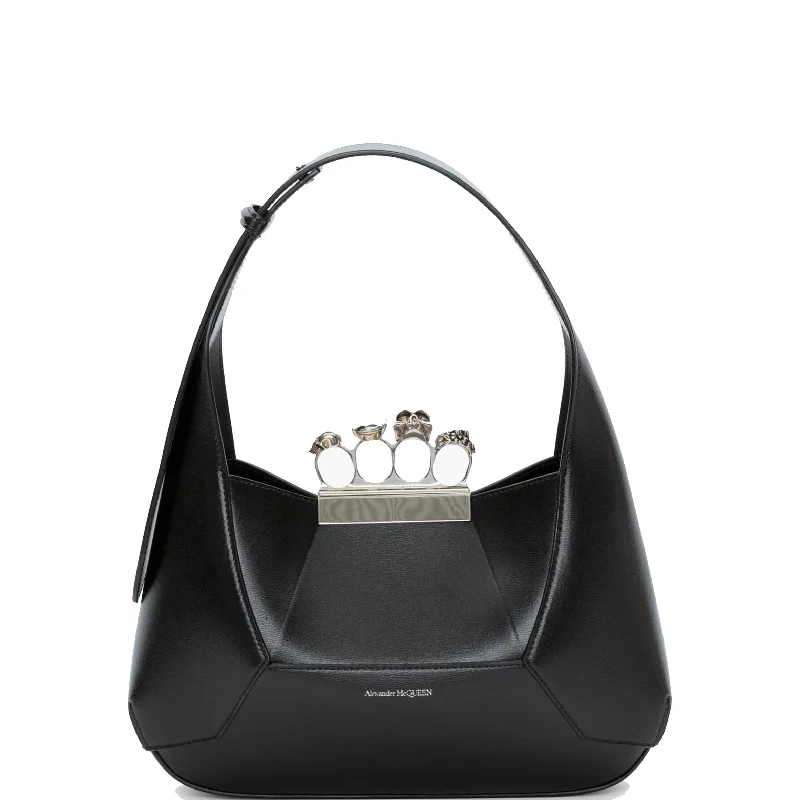 Jewelled Hobo Bag, Black/Silver Must-Have Bags With Big Savings