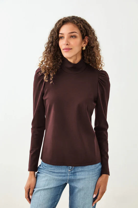Chicory Coffee Long Sleeve Luna Top Luxury Meets Affordability – Shop Stunning Bags Now
