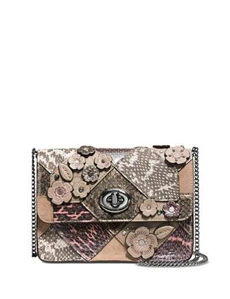 Coach Bowery Crossbody In Patchwork Snake Elegant Totes At Limited-Time Prices