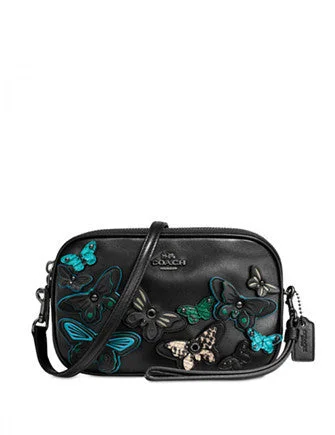 Embrace New Fashion Coach Butterfly Applique Crossbody Clutch in Pebble Leather Fashion-Forward Bags At Limited-Time Offers Embrace New Fashion Coach Butterfly Applique Crossbody Clutch in Pebble Leather Fashion-Forward Bags At Limited-Time Offers