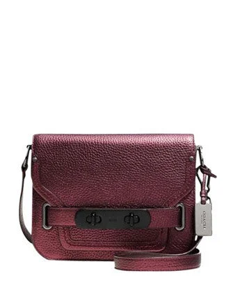 Coach Metallic Pebble Leather Swagger Small Shoulder Bag The Bag Sale You've Been Waiting For Is Here Coach Metallic Pebble Leather Swagger Small Shoulder Bag The Bag Sale You've Been Waiting For Is Here