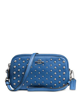 Budget Saver Coach Crossbody Clutch in Polished Pebble Leather with Ombre Rivets Designer Bags At Low Prices Budget Saver Coach Crossbody Clutch in Polished Pebble Leather with Ombre Rivets Designer Bags At Low Prices