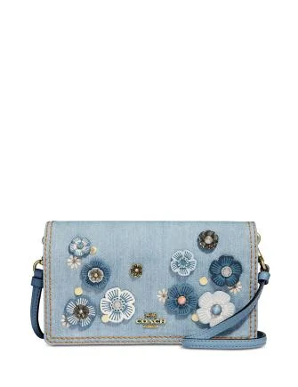 Polished Style Deals Coach Hayden Denim Crossbody with Tea Rose Applique Designer-Inspired Bags At Reduced Prices Polished Style Deals Coach Hayden Denim Crossbody with Tea Rose Applique Designer-Inspired Bags At Reduced Prices