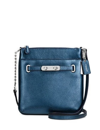 Flash Sales On Premium And High-Quality Bags Coach Swagger Swingpack in Metallic Pebble Leather Luxury Totes At The Lowest Prices Of The Season