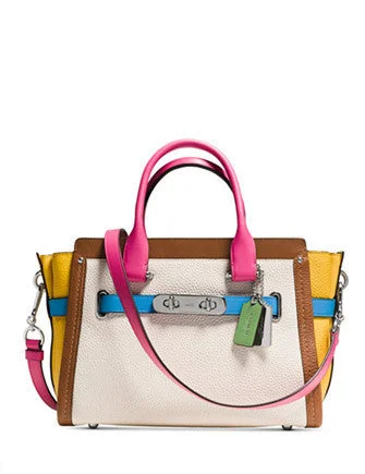 Eco-Friendly Bags With Discounts Coach Swagger 27 Carryall in Rainbow Colorblock Leather Fashion-Forward Bags At Limited-Time Offers Eco-Friendly Bags With Discounts Coach Swagger 27 Carryall in Rainbow Colorblock Leather Fashion-Forward Bags At Limited-Time Offers