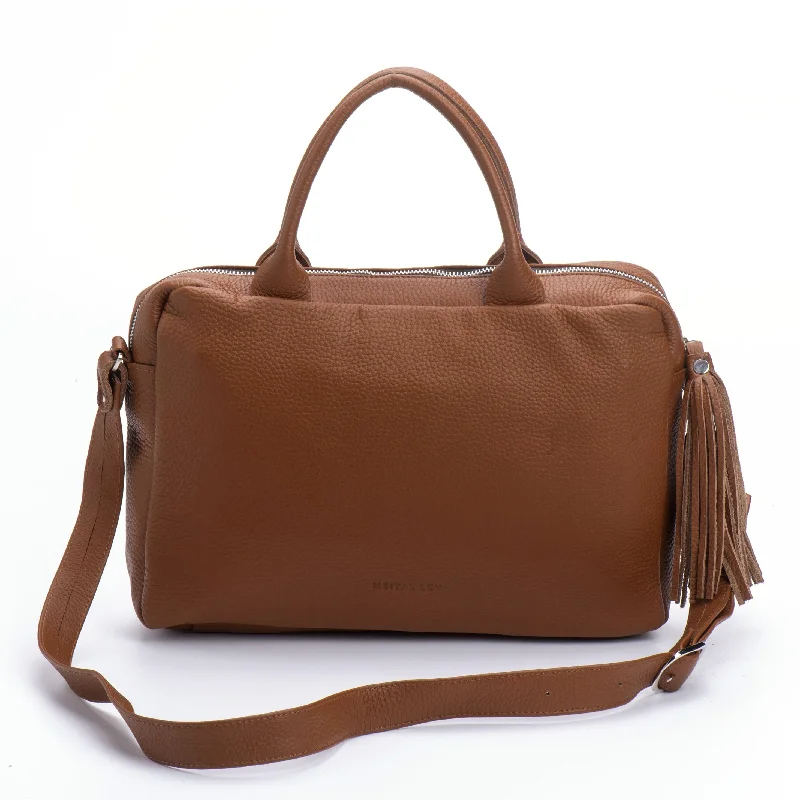 Laptop Bag camel Leather Trendy Purses With Limited-Time Offers
