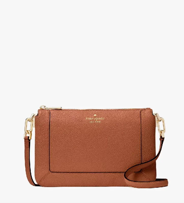 Kate Spade Lena Double Compartment Crossbody In Warm Gingerbread Your Perfect Bag At The Perfect Price Kate Spade Lena Double Compartment Crossbody In Warm Gingerbread Your Perfect Bag At The Perfect Price