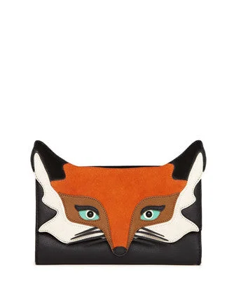 Seasonal Clearance Bags For Summer, Winter, Etc. Kate Spade New York Blaze A Trail Fox Clutch Upgrade Your Look With Fashionable Bags