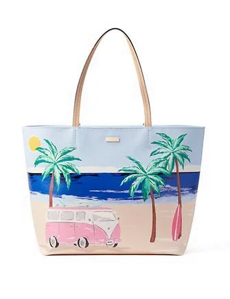 Elegant And On-Sale Evening Bags Kate Spade New York California Dreaming Beach Scene Hallie Tote The Bag Sale You've Been Waiting For Is Here Elegant And On-Sale Evening Bags Kate Spade New York California Dreaming Beach Scene Hallie Tote The Bag Sale You've Been Waiting For Is Here