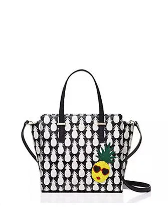 Tote Bag For Everyday Use Kate Spade New York Cedar Street Pineapples Small Hayden Satchel Stylish Totes, Special Discounts Tote Bag For Everyday Use Kate Spade New York Cedar Street Pineapples Small Hayden Satchel Stylish Totes, Special Discounts