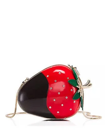 Party Bags For New Year's Eve And Special Occasions Kate Spade New York Creme de la Dipped Strawberry Clutch Affordable Luxury With Top-Quality Handbags