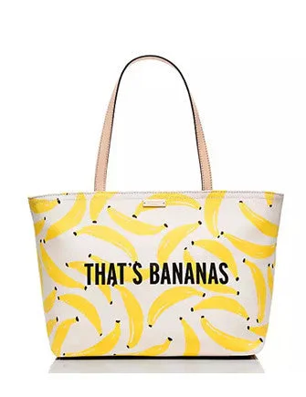Retro Lovers Kate Spade New York Flights of Fancy Thats Bananas Francis Tote Exclusive Discounts On Stylish Handbags Retro Lovers Kate Spade New York Flights of Fancy Thats Bananas Francis Tote Exclusive Discounts On Stylish Handbags