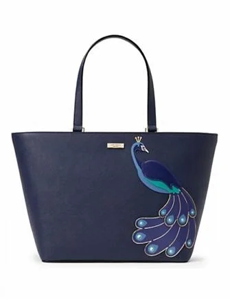 Chic Style, Always In Vogue Kate Spade New York Full Plume Jules Peacock Tote Luxury Totes, Affordable Prices Chic Style, Always In Vogue Kate Spade New York Full Plume Jules Peacock Tote Luxury Totes, Affordable Prices