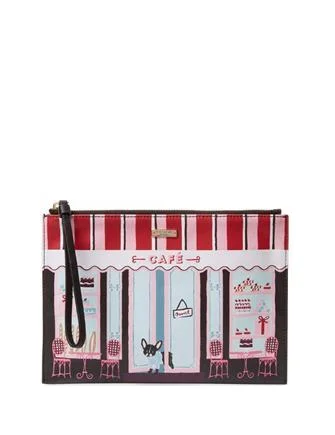 Contemporary Fashion Sale Kate Spade New York Ma Cherie Cafe Scene Medium Bella Pouch Affordable Elegance, Grab Yours Contemporary Fashion Sale Kate Spade New York Ma Cherie Cafe Scene Medium Bella Pouch Affordable Elegance, Grab Yours