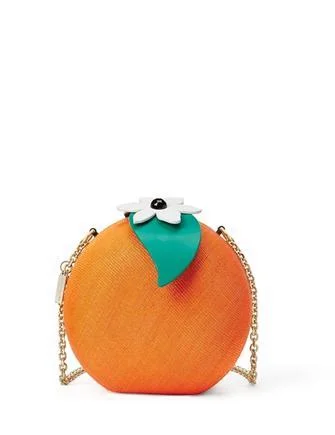 Buy More, Save More Kate Spade New York Spice Things Up Straw Orange Crossbody Trendy Backpacks, Huge Markdowns
