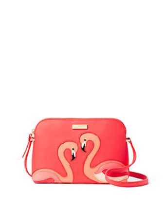 Feminine Style Promotions Kate Spade New York Take a Walk On The Wild Side Flamingo Hanna Crossbody Elegant Bags, Limited Stock