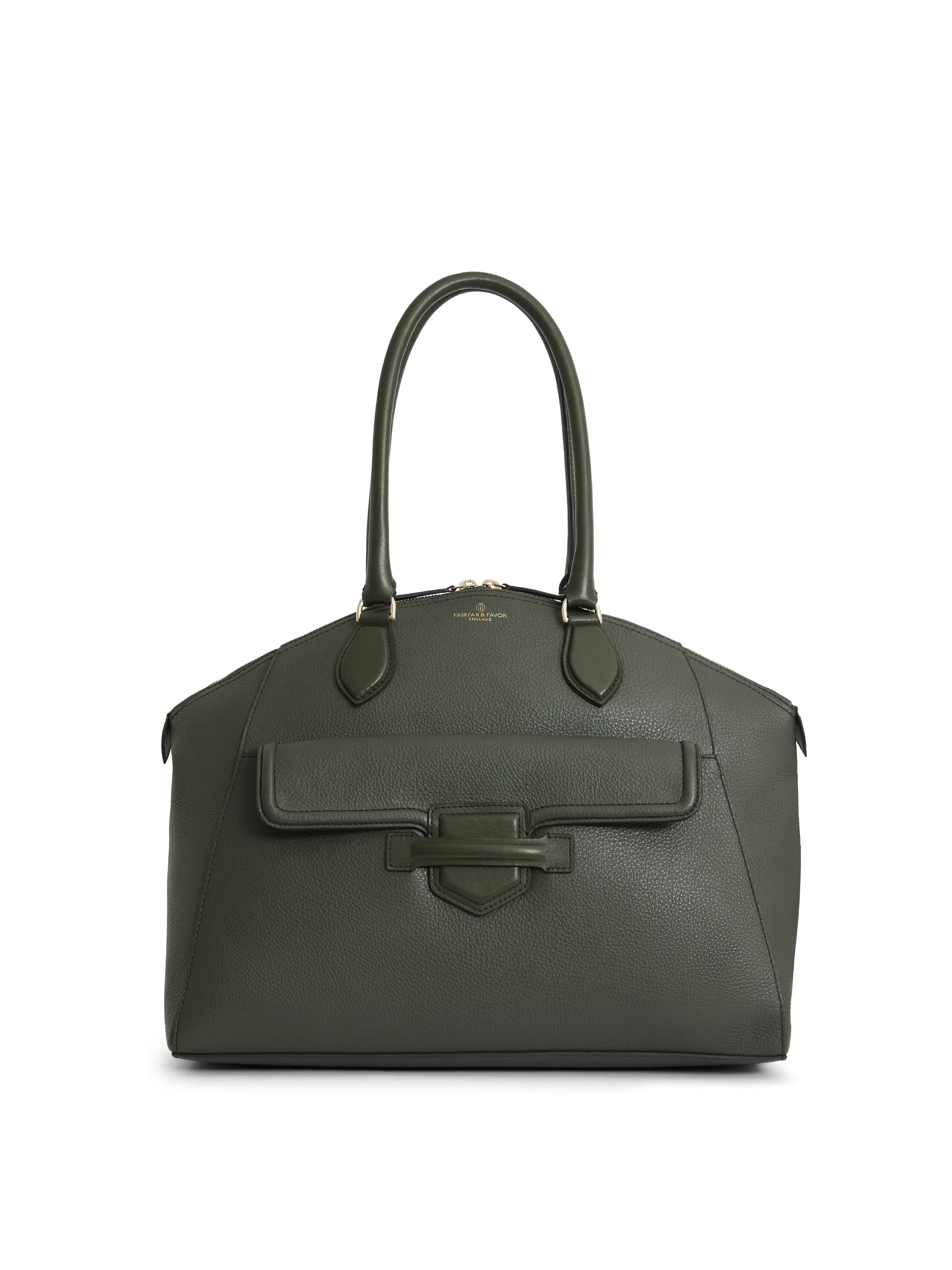 Massingham Handbag - Moss Green Leather Modern Handbags With Stylish Discounts