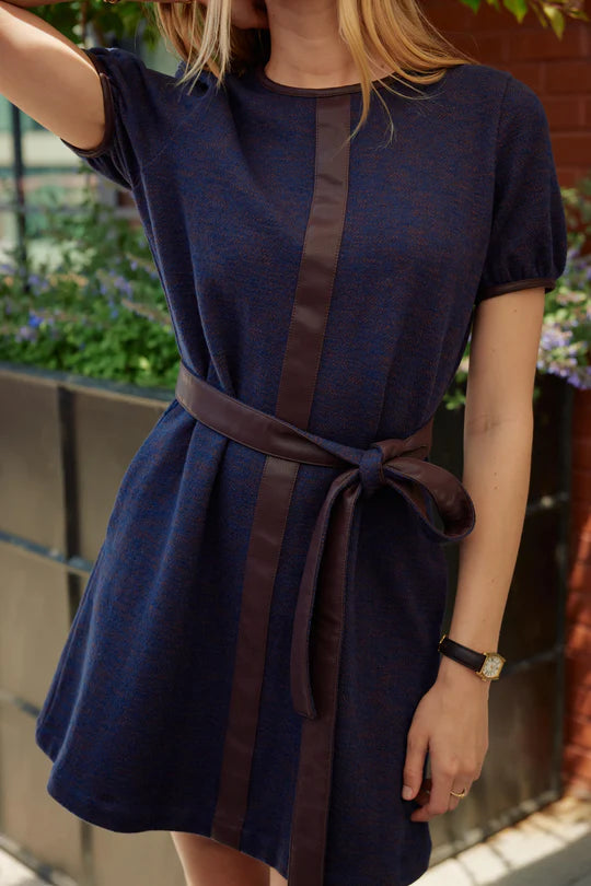 Navy Knit Tweed Abigail Dress Final Call – Shop Stylish Bags Before They're Gone
