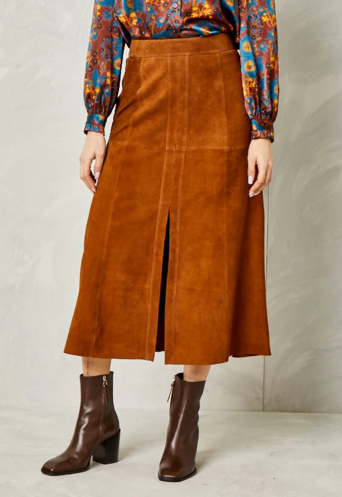Saddle Suede Clara Midi Skirt Trendy And Classic Bags Now At Unbeatable Discounts