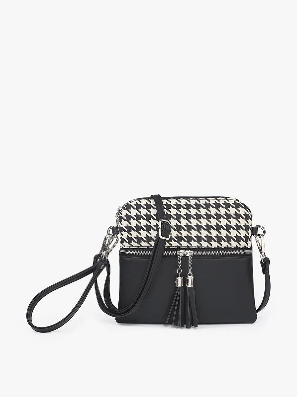 Tara Vegan Houndstooth Crossbody Fashionable Handbags, Limited-Time Deals