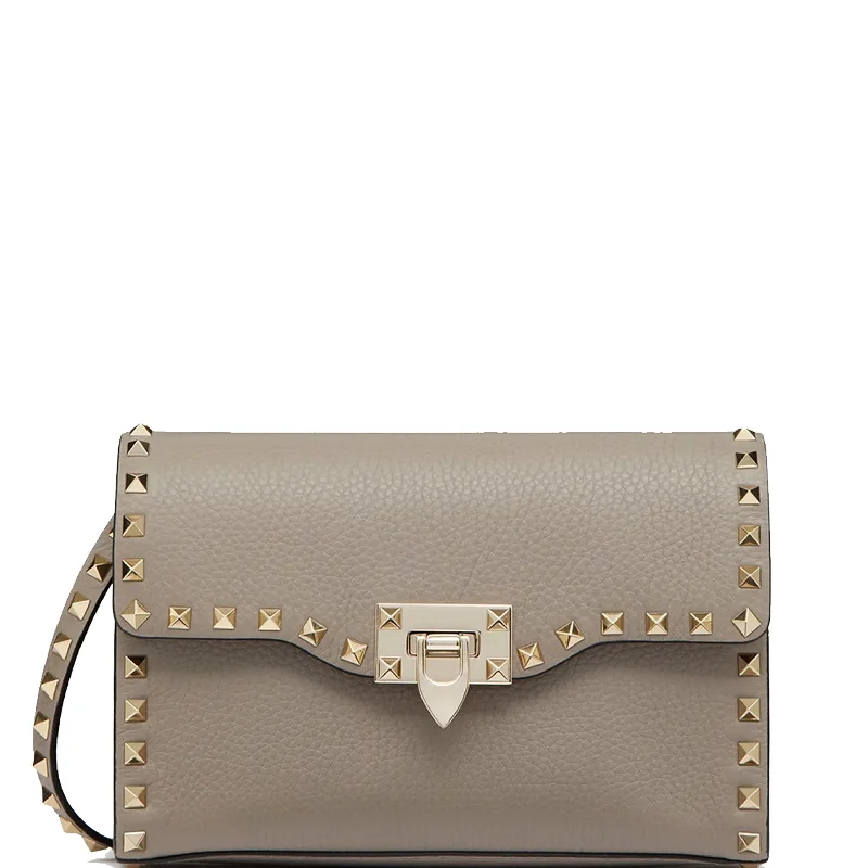 Medium Flap Grained, Taupe Timeless Handbags At Reduced Prices