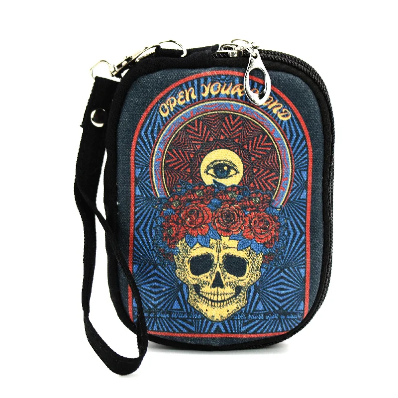 Psychedelic Padded Wristlet Fashion-Forward Bags At Limited-Time Offers