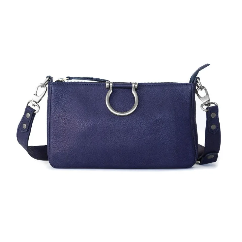 Silver Navy Raw Leather