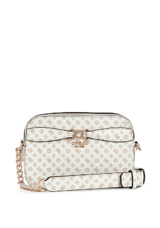 Guess Arlena Logo Print Crossbody Bag, White Limited-Time Sale On Trendy Handbags – Don't Miss Out