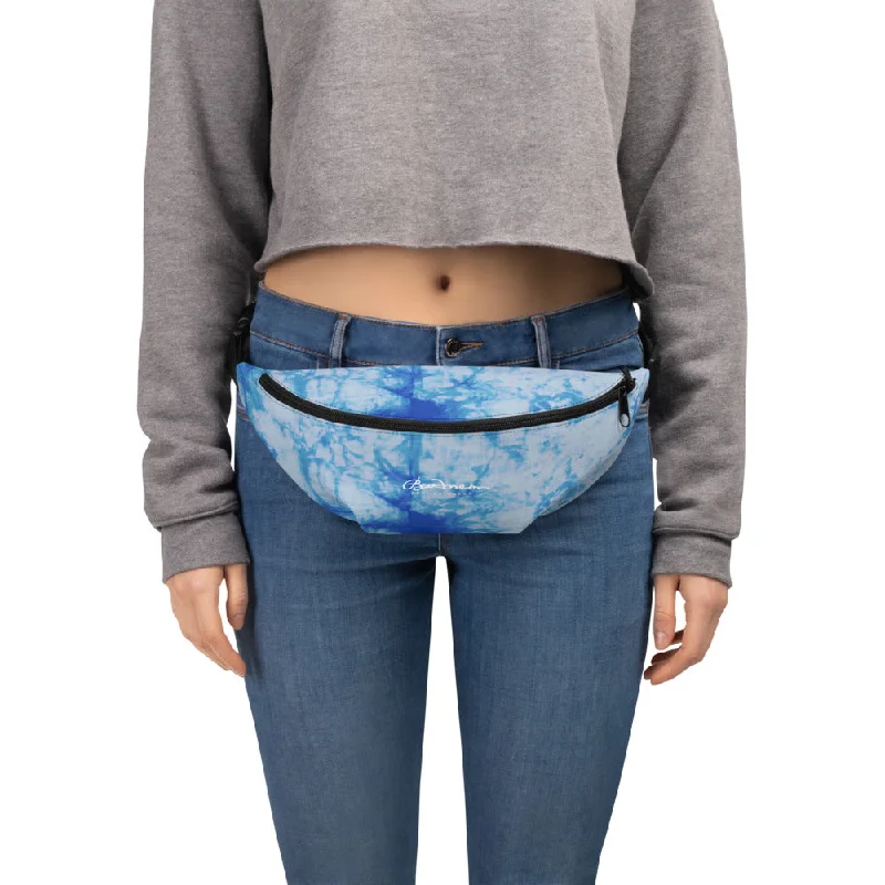 Blue Tie Dye Fanny Pack Trendy & Timeless Bags, Now On Sale