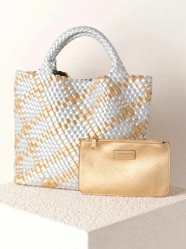 Shiraleah Blythe Plaid Mini Tote, Metal - FINAL SALE ONLY Best Bag Sale Of The Season Shiraleah Blythe Plaid Mini Tote, Metal - FINAL SALE ONLY Best Bag Sale Of The Season