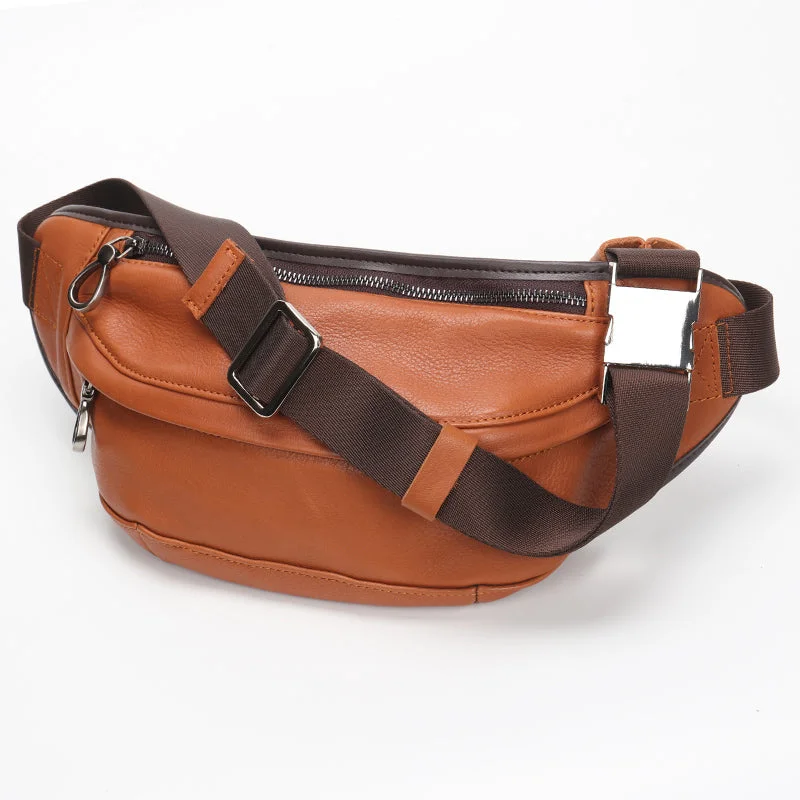Brown Mens Leather Fanny Pack Brown Chest Bag Leather Bumbag Leather Belt Bag For Men Stylish Totes, Special Discounts Brown Mens Leather Fanny Pack Brown Chest Bag Leather Bumbag Leather Belt Bag For Men Stylish Totes, Special Discounts