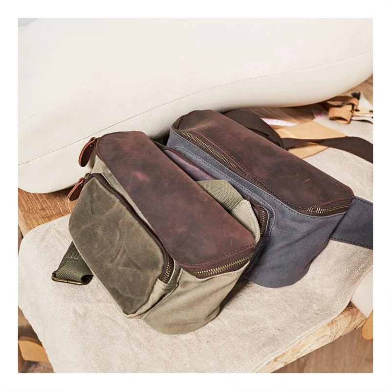 Vintage Canvas Green Leather Mens Fanny Pack Canvas Waist Bags Canvas Hip Pack for Men Final Call – Shop Stylish Bags Before They're Gone Vintage Canvas Green Leather Mens Fanny Pack Canvas Waist Bags Canvas Hip Pack for Men Final Call – Shop Stylish Bags Before They're Gone